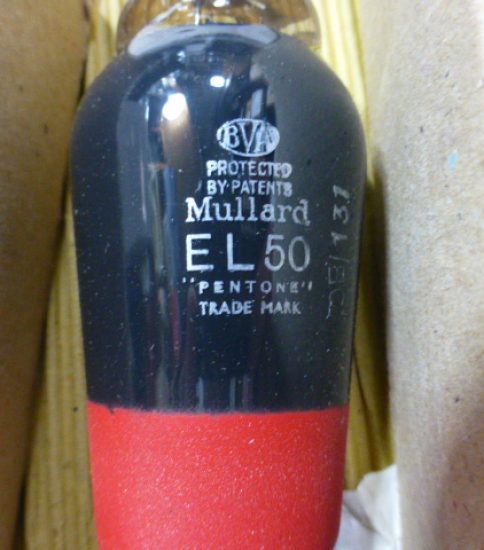 Mullard EL50 tubes 　￥22,000/Pair